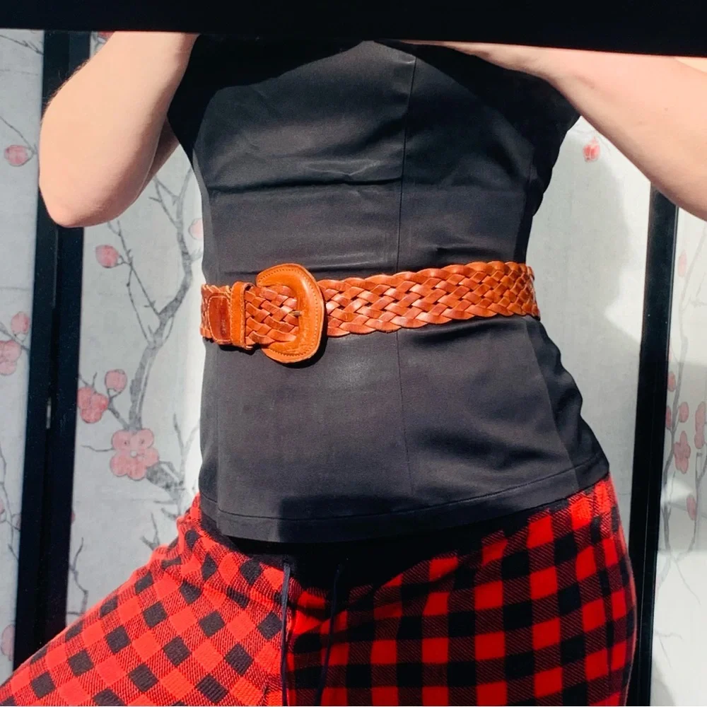 Italian Round Covered Buckle Butter Leather Soft Belts